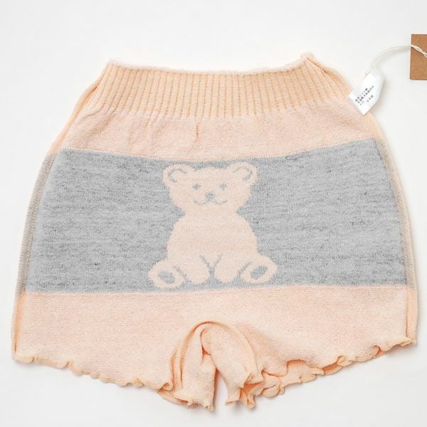 オーガニックコットン キッズくま柄ブルマ