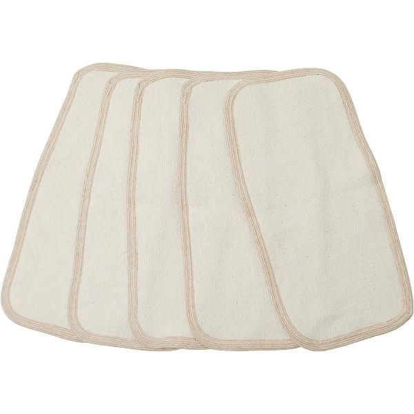 オーガニックコットン パイル＆フライス股おむつ（5枚組） ボーダー