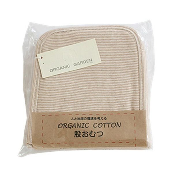 オーガニックコットン パイル＆フライス股おむつ（5枚組） ボーダー