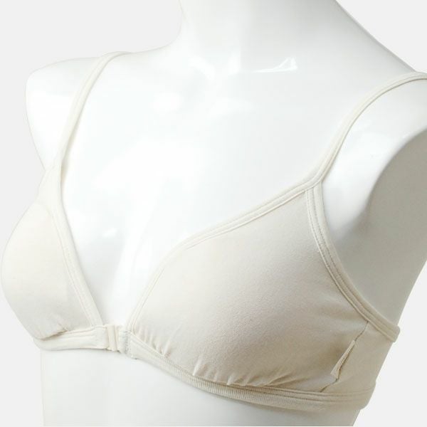 オーガニックコットン ベア天フロントホックブラ