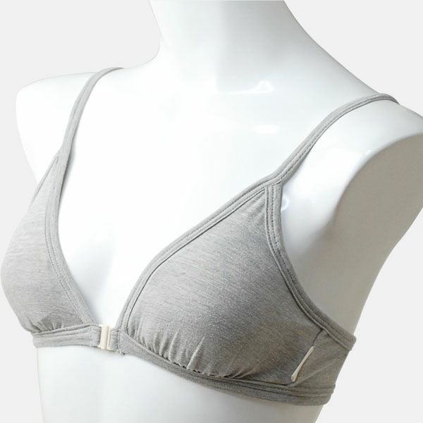 オーガニックコットン ベア天フロントホックブラ