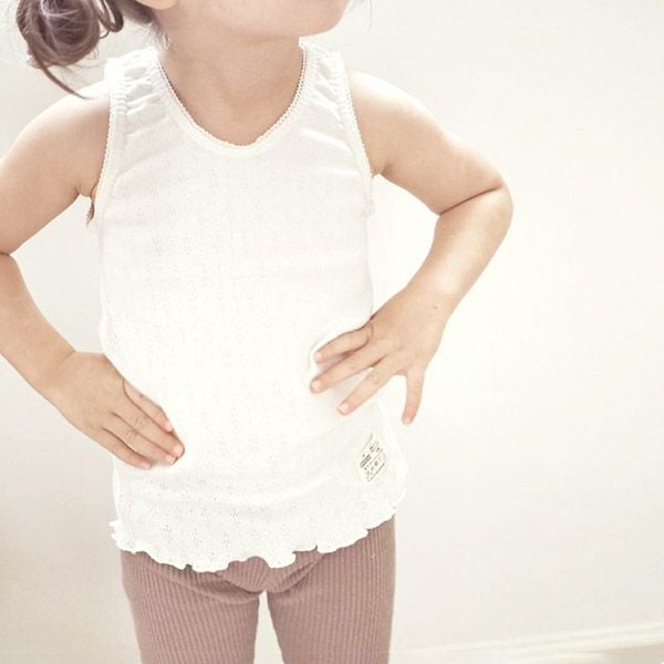 オーガニックコットン ガールズタンクトップ