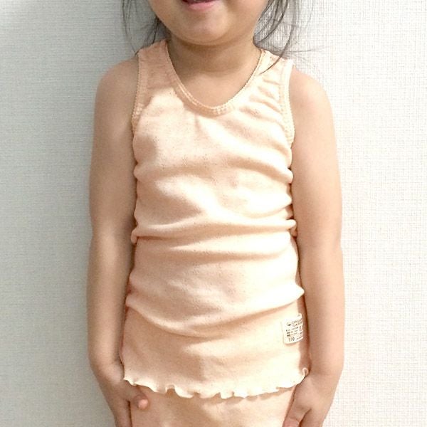 オーガニックコットン ガールズタンクトップ