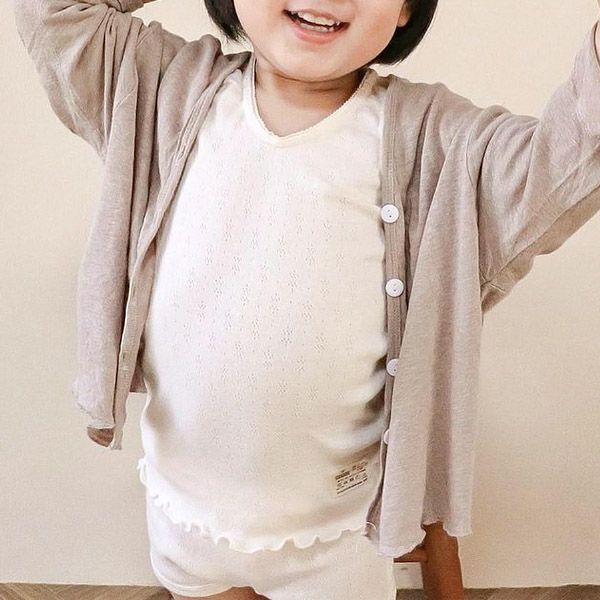 オーガニックコットン ガールズタンクトップ