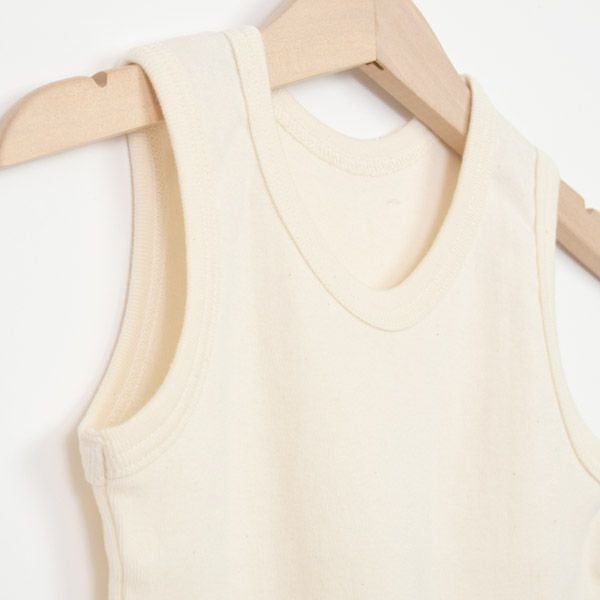 オーガニックコットン キッズやわらかフライスタンクトップ
