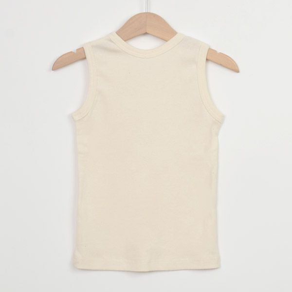 オーガニックコットン キッズやわらかフライスタンクトップ