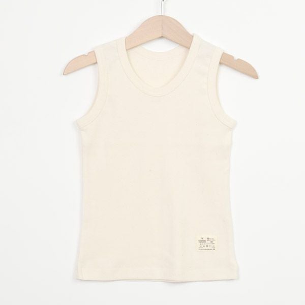 オーガニックコットン キッズやわらかフライスタンクトップ
