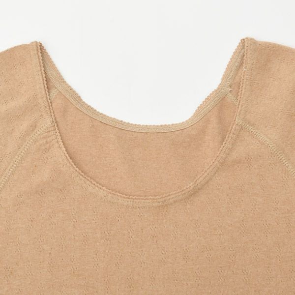 オーガニックコットン フレンチスリーブTシャツ（パターンメッシュ）