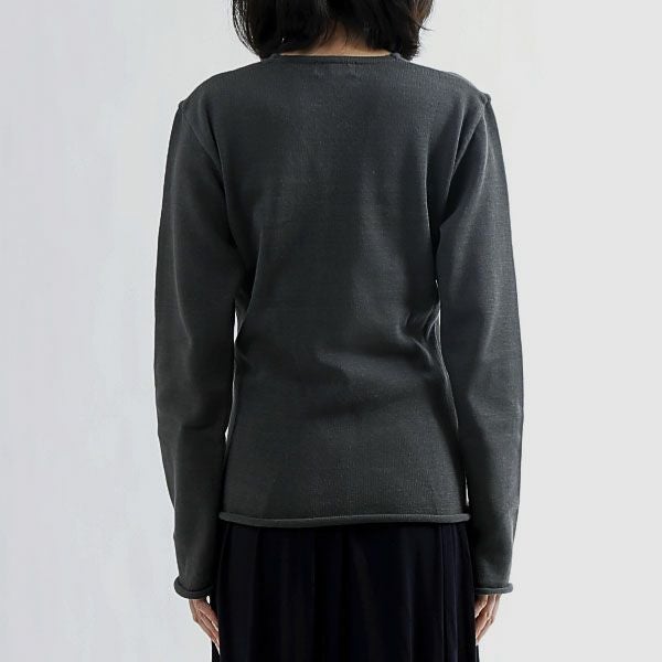 オーガニックコットン 五倍子染めVネックセーター