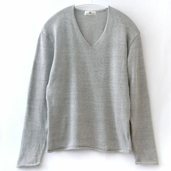 オーガニックコットン Vネックセーター
