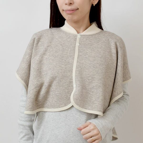 オーガニックコットン ヤクウール肩ウォーマー