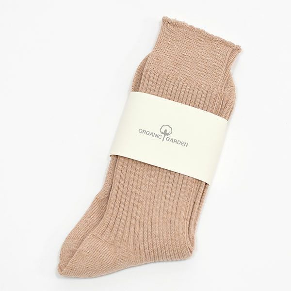 オーガニックコットン 綿100% リブソックス