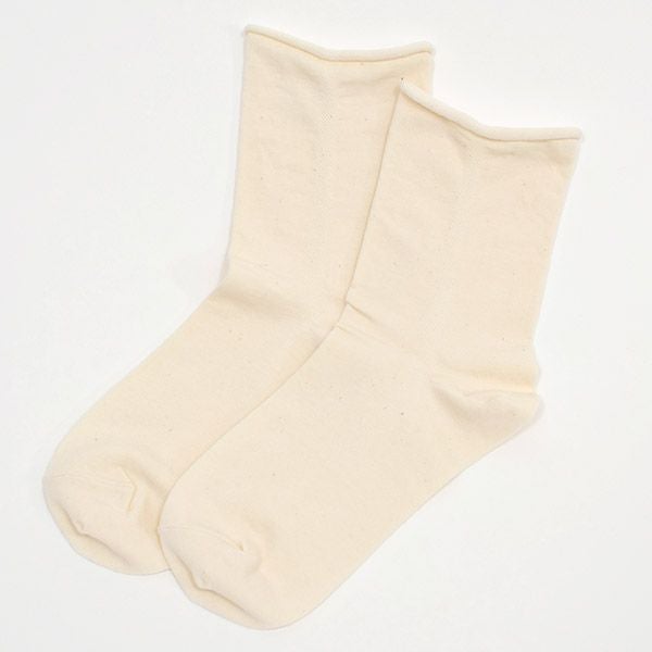 オーガニックコットン ゴムなしプレーンソックス