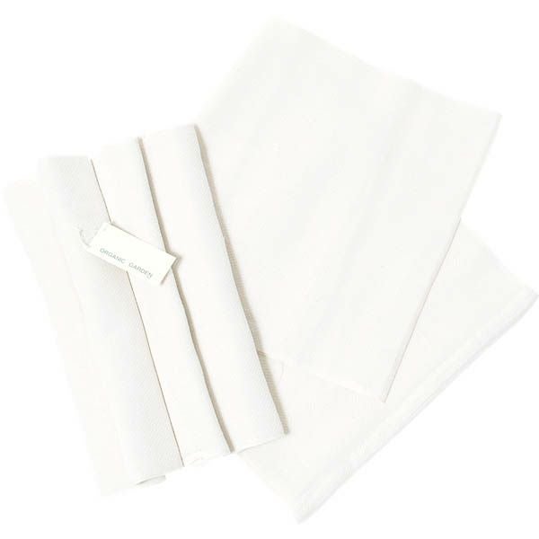 オーガニックコットン ドビー織り布おむつ5枚セット ホワイト