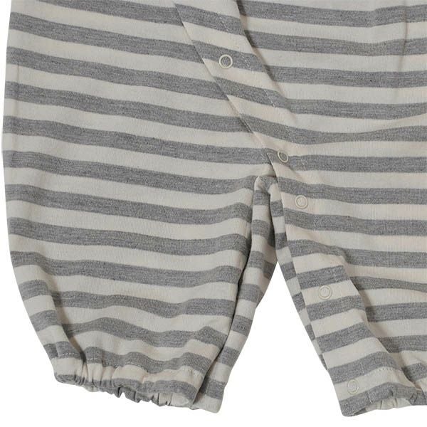 オーガニックコットン 彩土染めボーダー天竺2WAYオール