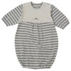 オーガニックコットン 彩土染めボーダー天竺2WAYオール