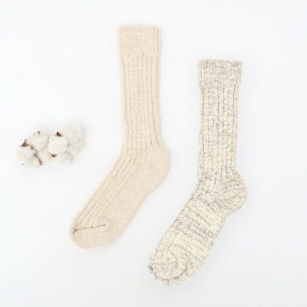 オーガニックコットン ガラボウソックスレギュラー丈