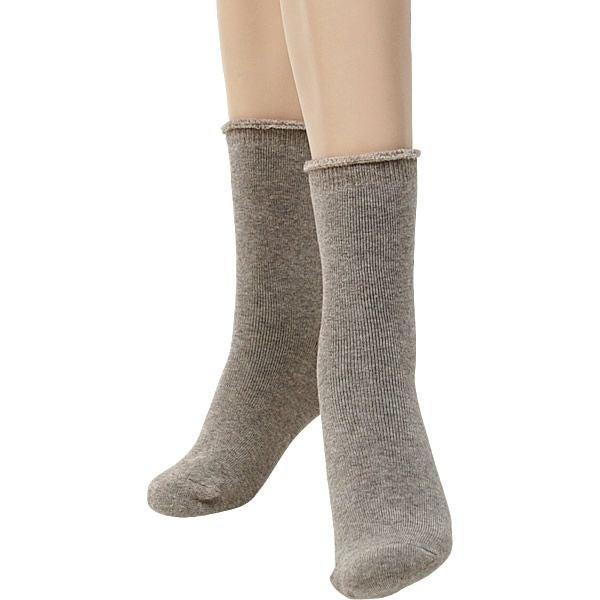 オーガニックコットン ヤク＆スーピマパイルソックス