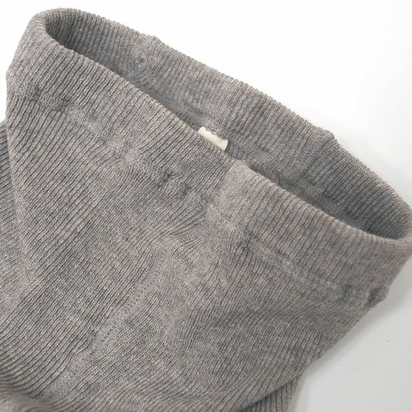 オーガニックコットン ヤク＆スーピマリブスパッツ モクグレー M-L