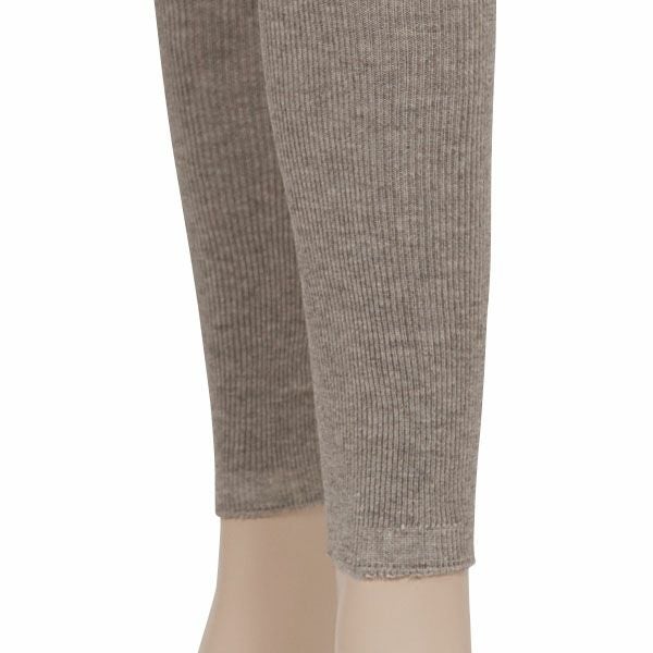 オーガニックコットン ヤク＆スーピマリブスパッツ モクグレー M-L