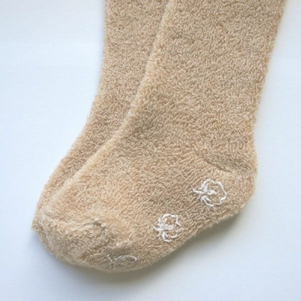 オーガニックコットン ベビー 表パイルハイソックス