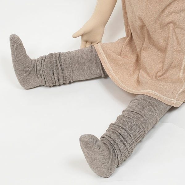 オーガニックコットン キッズヤク＆スーピマリブハイソックス