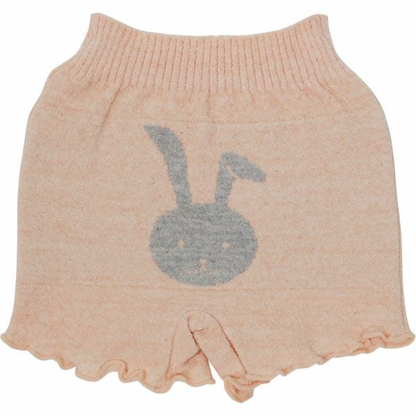 オーガニックコットン うさぎ柄オーバーパンツ