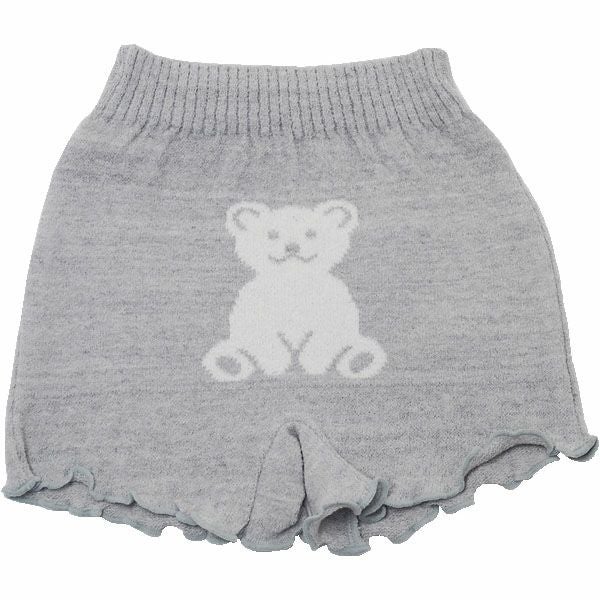 オーガニックコットン くま柄オーバーパンツ