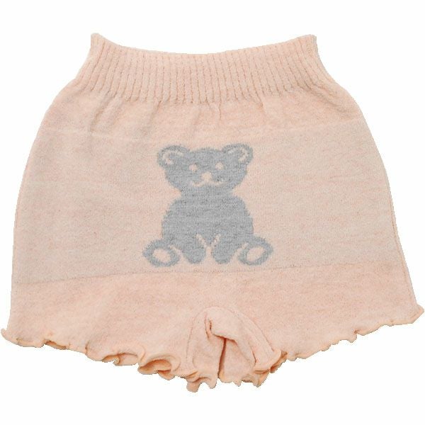 オーガニックコットン くま柄オーバーパンツ