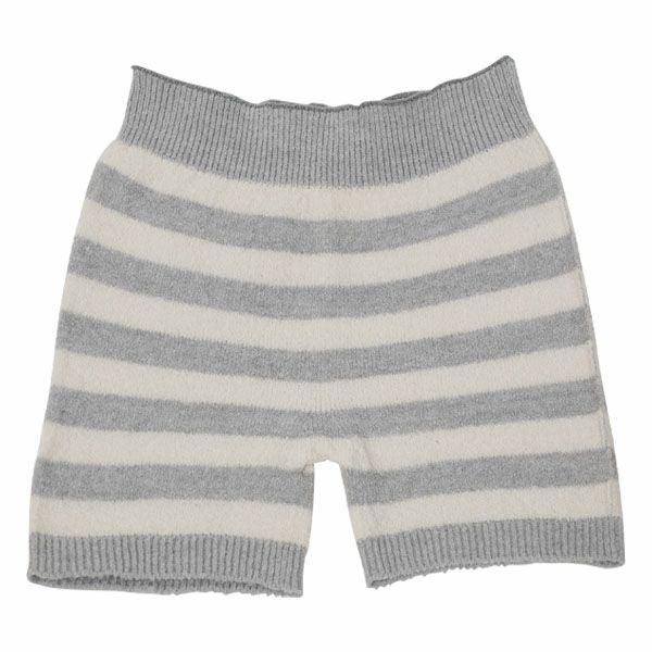 オーガニックコットン ホールガーメント ショートパンツ　ボーダー柄