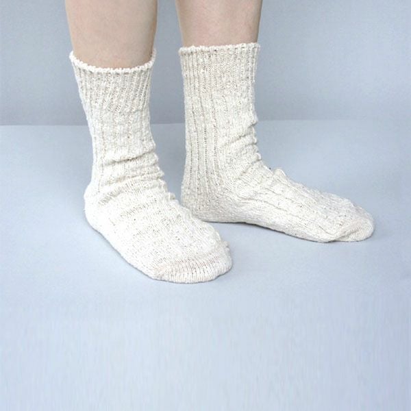 オーガニックコットン ガラボウソックス ミドル丈