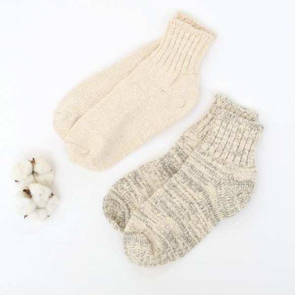 オーガニックコットン ガラボウソックス アンクル丈