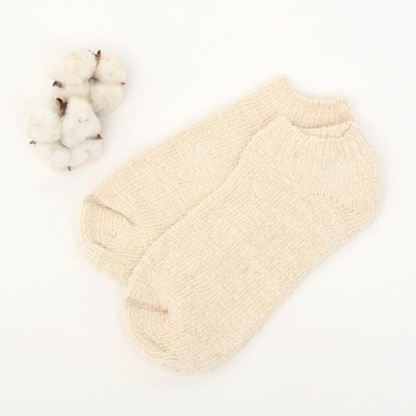 オーガニックコットン ガラボウソックス スニーカー丈