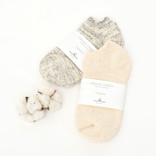 オーガニックコットン ガラボウソックス スニーカー丈