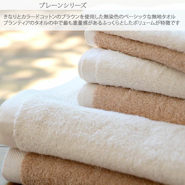 オーガニックコットン プレーン フェイスタオル