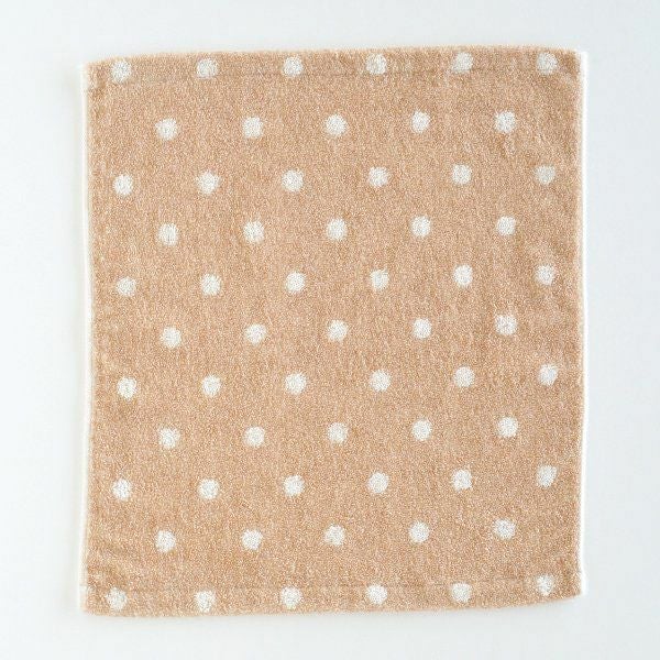 オーガニックコットン ドット ウォッシュタオル 33×36