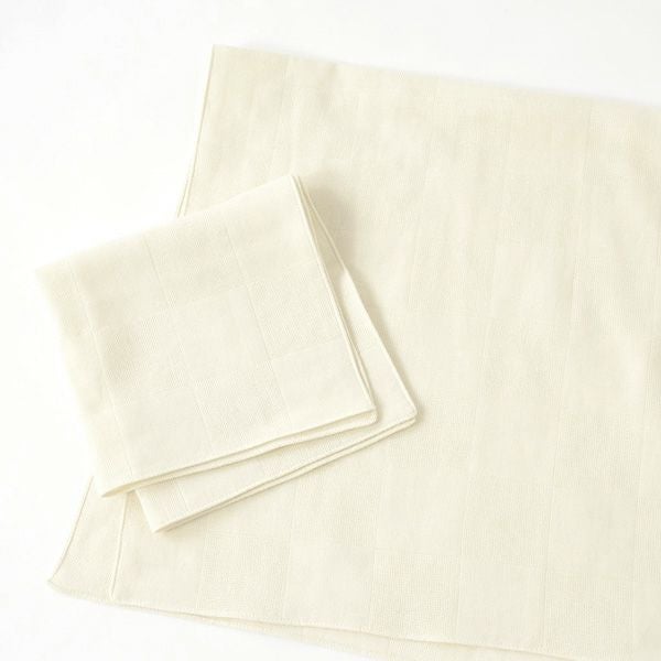 オーガニックコットン ガーゼハンカチ きなり