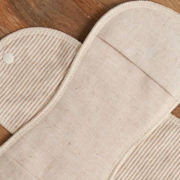 オーガニックコットン ポケット付布ナプキン昼用 ボーダー