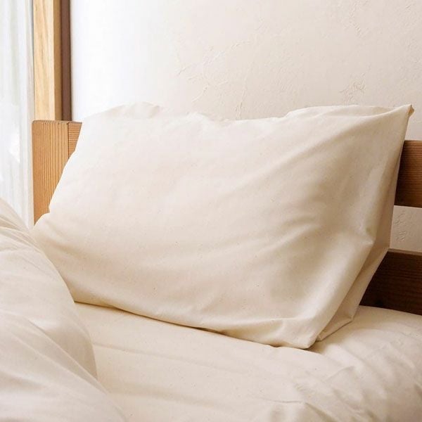 オーガニックコットン 平織りピローケース