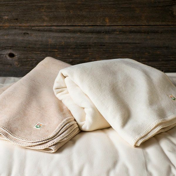 オーガニックコットン 斜文織綿毛布 シングル