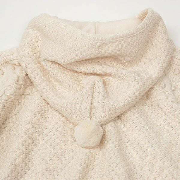 オーガニックコットン ベビー ポップコーンマント