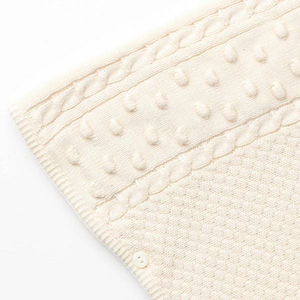 オーガニックコットン ベビー ポップコーンマント