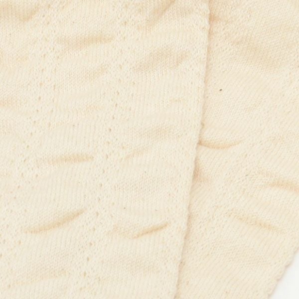 オーガニックコットン ベビー ポンポン付きくしゅくしゅレッグウォーマー