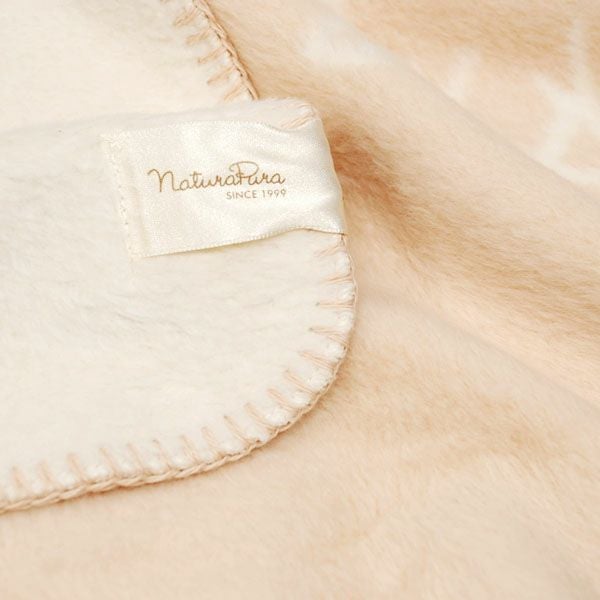 オーガニックコットン ほわほわリバーシブルブランケット うさぎ 85x100