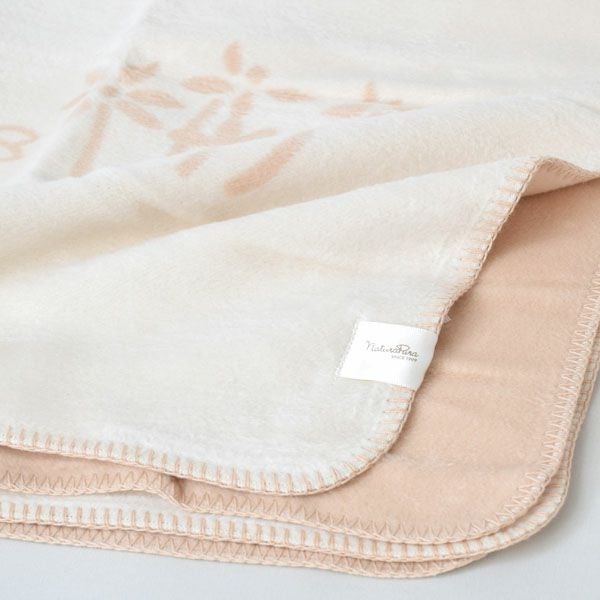 オーガニックコットン ほわほわリバーシブルブランケット うさぎ 85x100