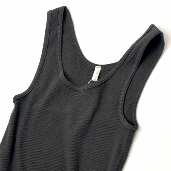 オーガニックコットン リブタンクトップ
