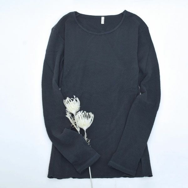 オーガニックコットン 薄手接結インナーシャツ（長袖）