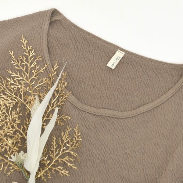 オーガニックコットン 薄手接結インナーシャツ（長袖）