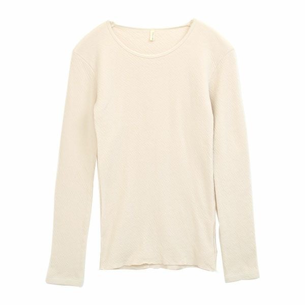 オーガニックコットン 薄手接結インナーシャツ（長袖）