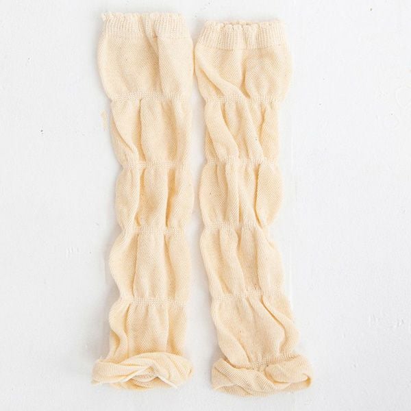 オーガニックコットン 薄手ポワポワレッグウォーマー